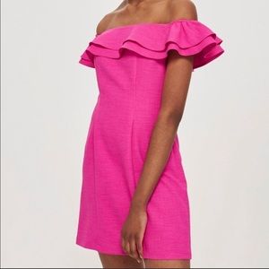 Topshop Off-the-Shoulder Dress